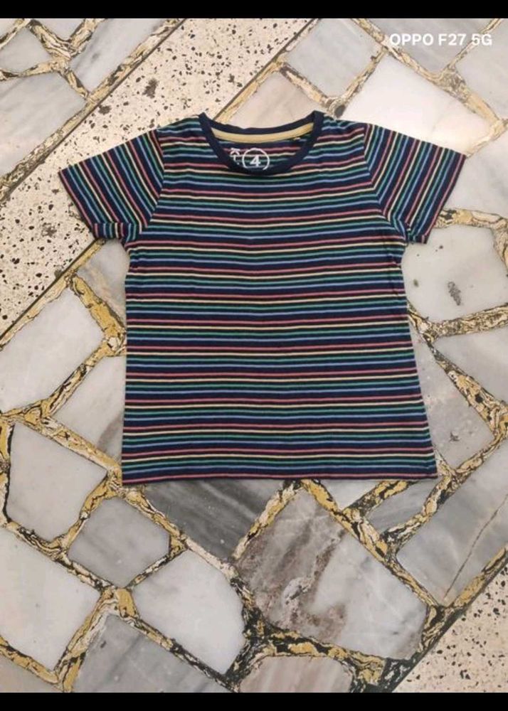 40. Rainbow Striped T-Shirt