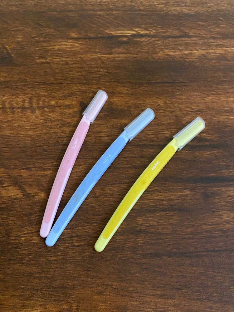Face &amp; Eyebrow Razors - Set of 3