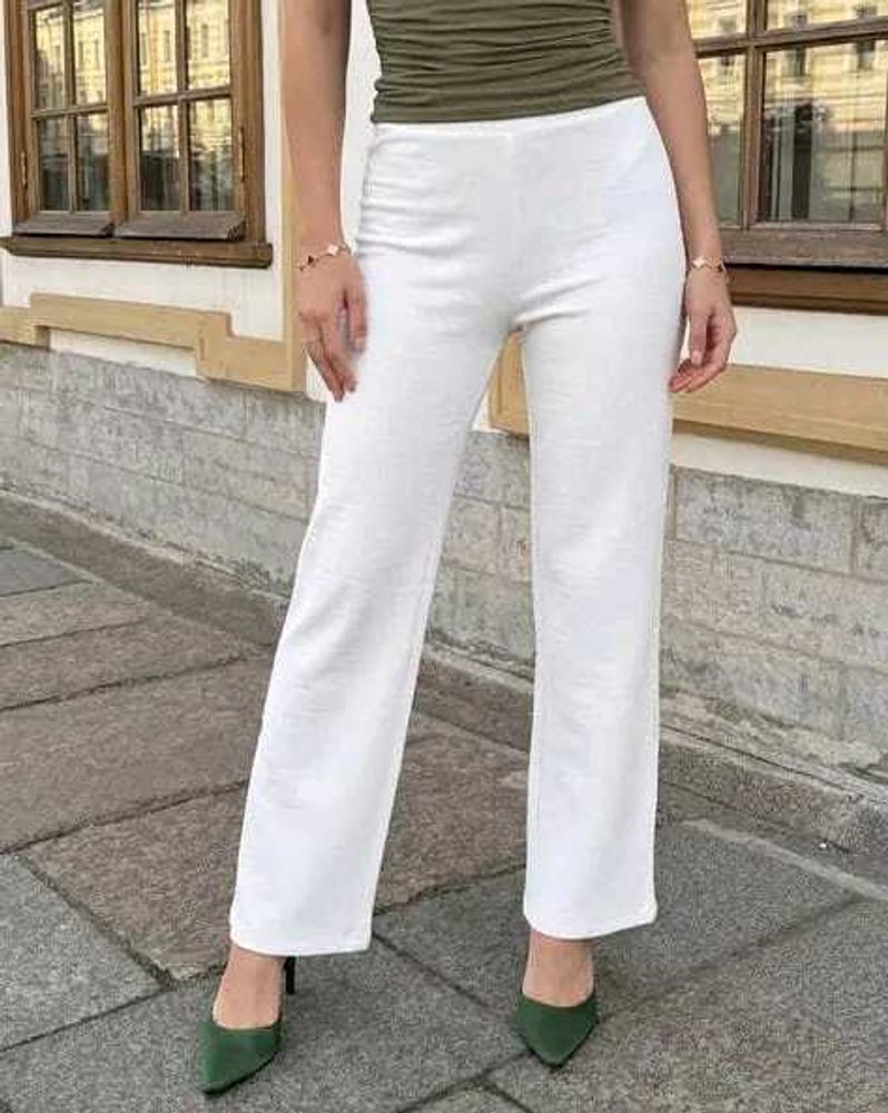 Shein Full Length Flexi Waist Textured Pant