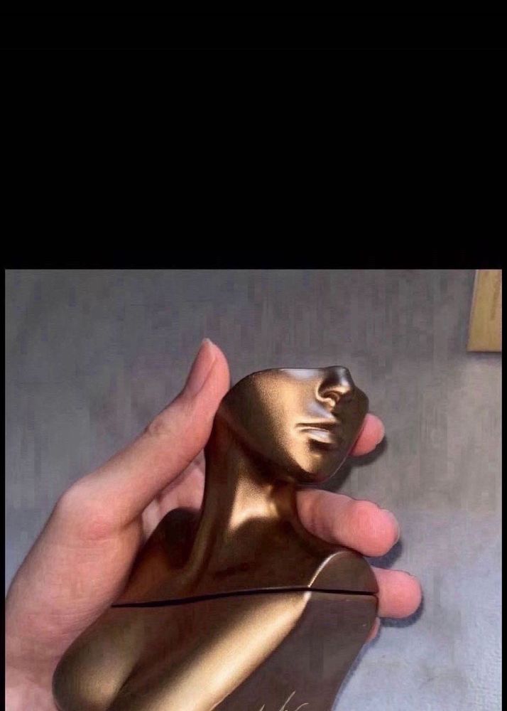 Unique Gold Bust Perfume Bottle