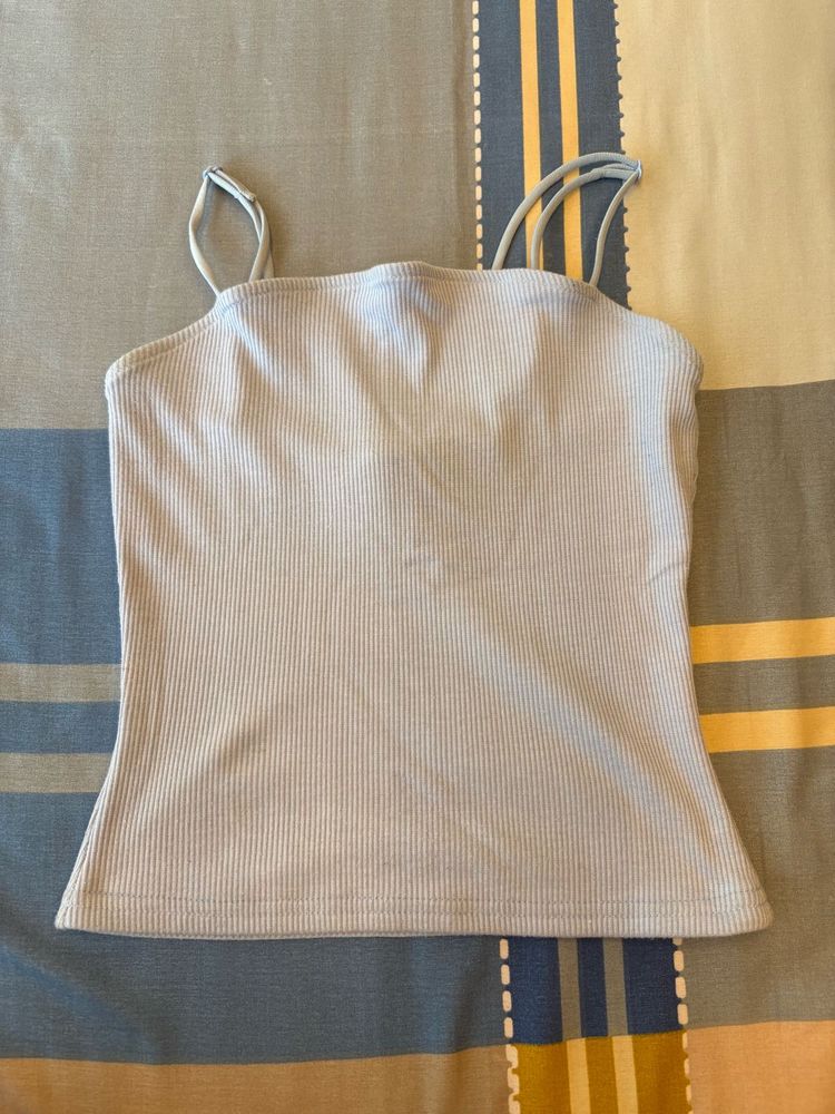 Ribbed Spaghetti Strap Tank Top