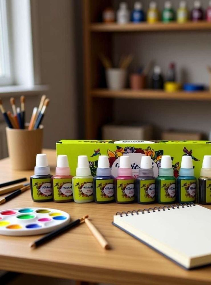glass paints set