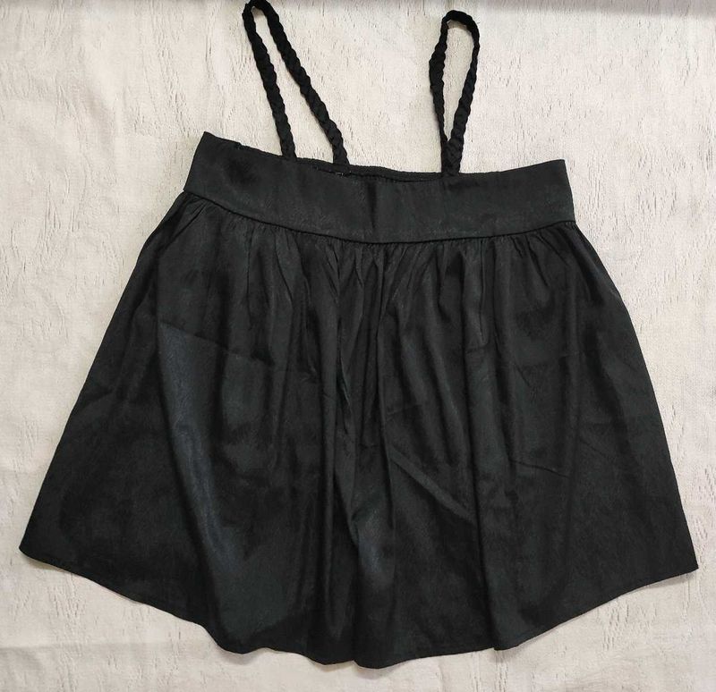 Chic Black Pinafore Top