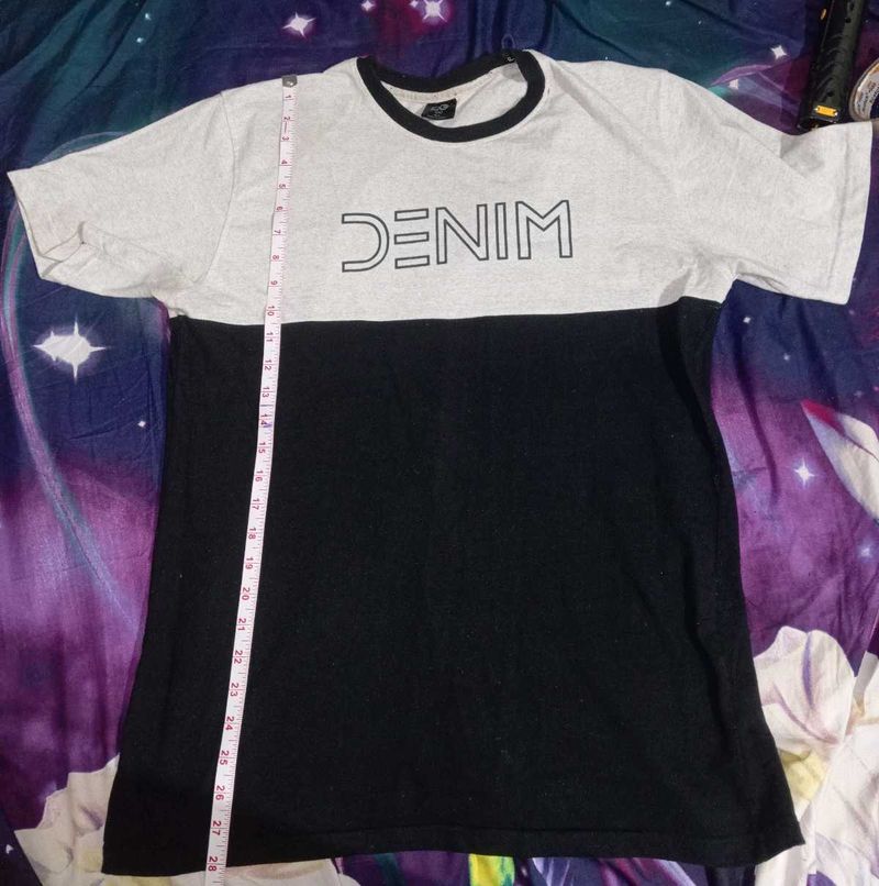 DENIM Color Block T-Shirt