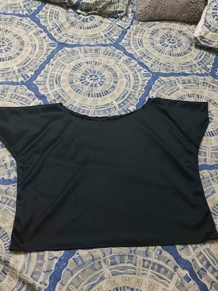Black handmade Oversized T-Shirt