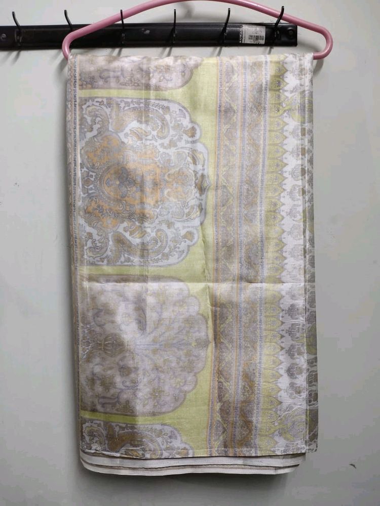 Beautiful Saree Tassar Silk Imitation