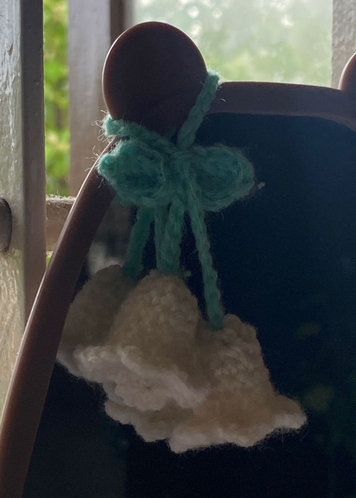 Handmade Crochet Flower Keychain