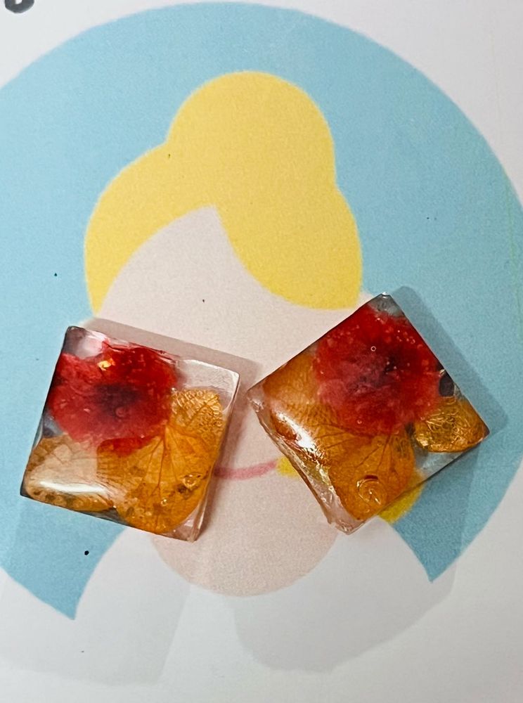 Handcrafted Resin Earrings, earrings set for women
