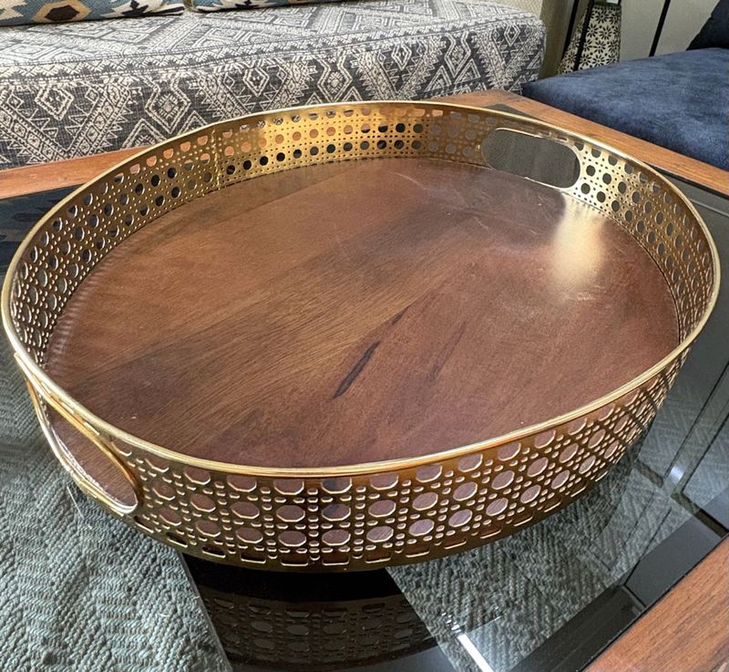 Oval Wooden Serving Tray