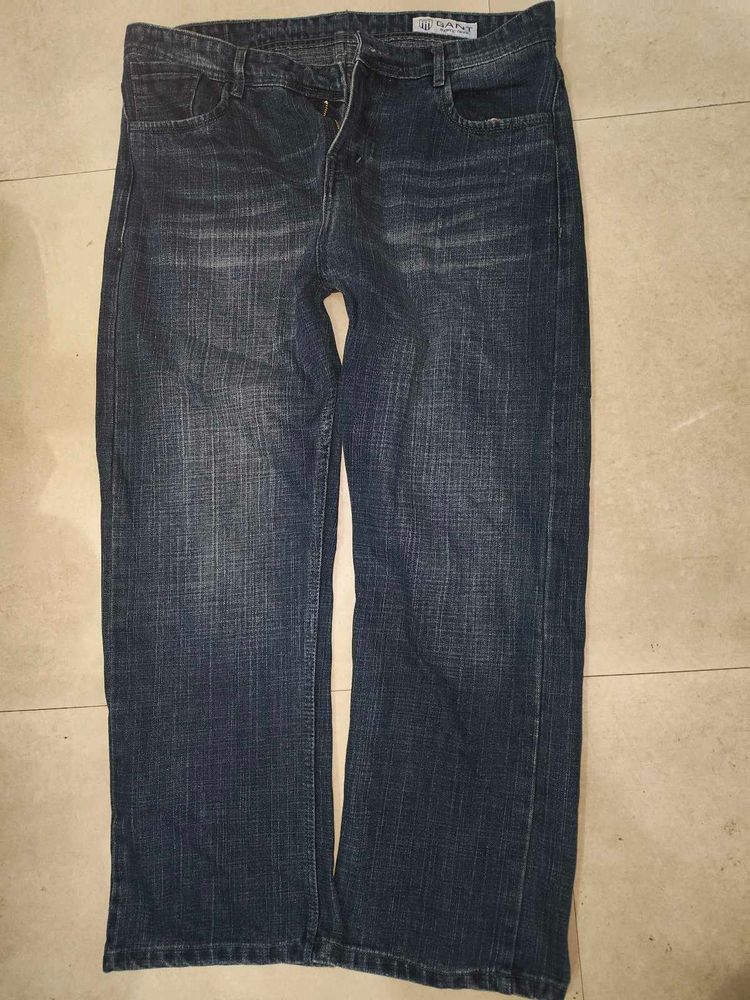 dark wash straight leg jeans from grant