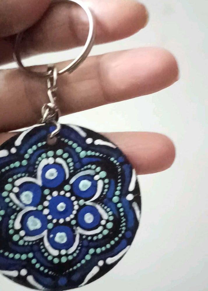 Handmade Mandala Keychain