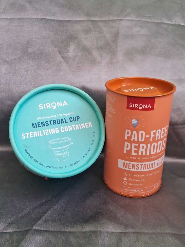 Sirona Menstrual Cup And Sterilizing Container