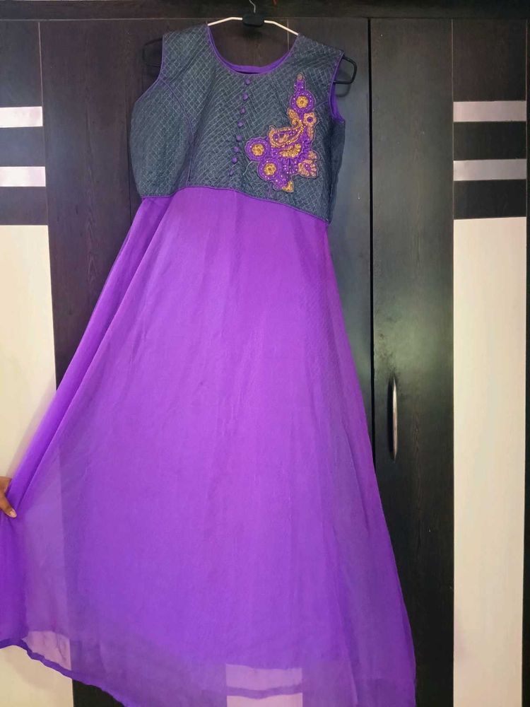 Beautiful Purple Ethnic Gown