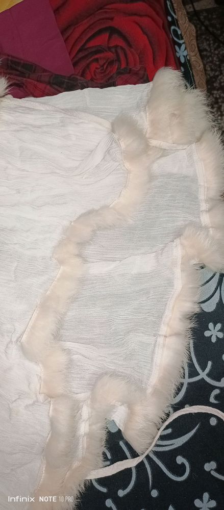 Women's flared fur top
