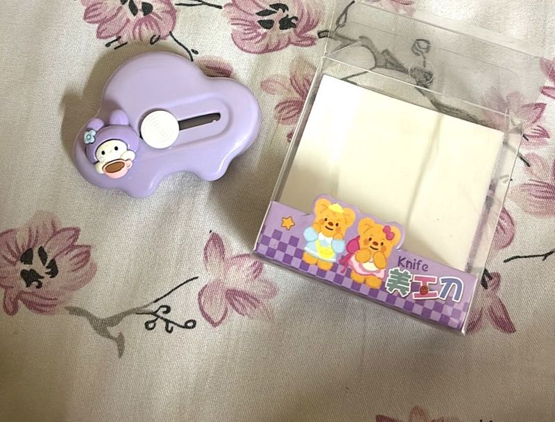 Cute Purple Mini Utility Knife