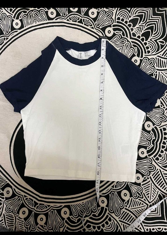 H&amp;M Colorblock Crop Top