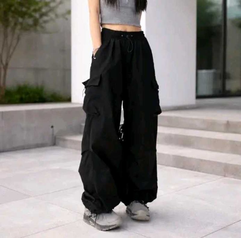 Black Cargo Pant with shirt