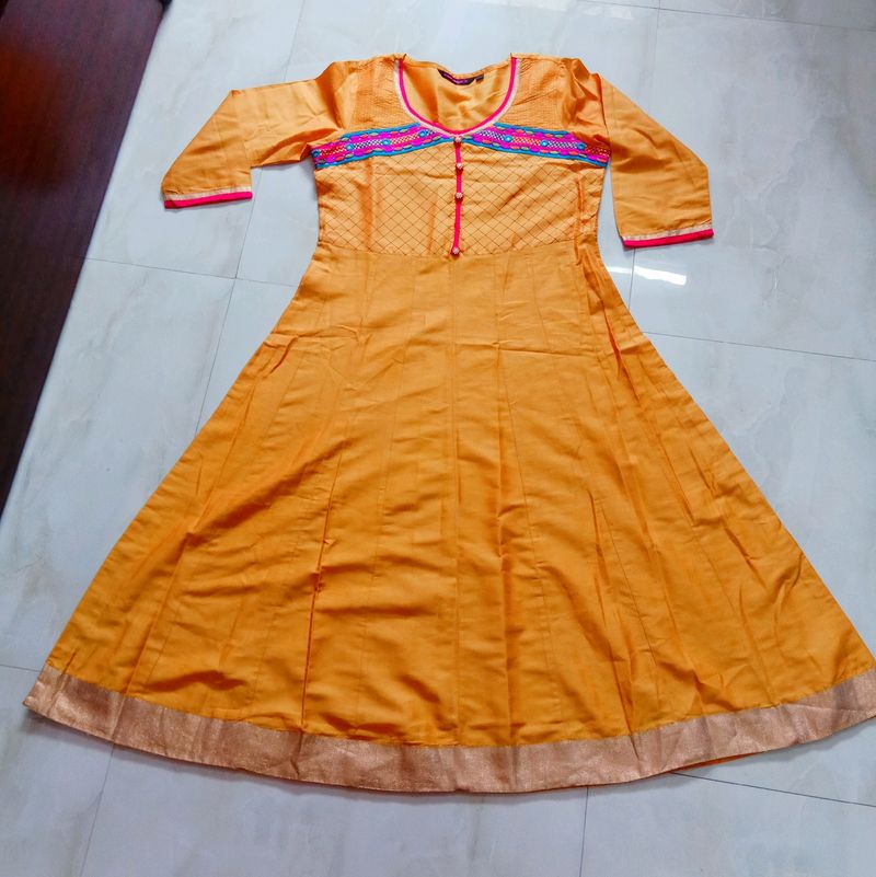 Artificial Silk Rangmanch Brand Kurti.