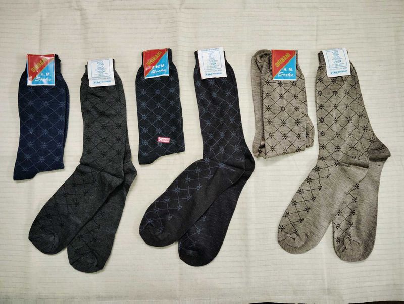 Men's Patterned Socks - Pack of 6 Pairs