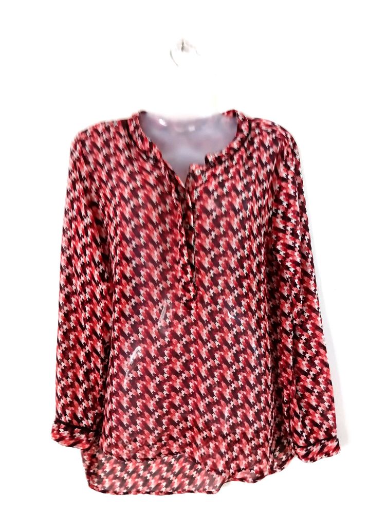 Arrow red Printed Top ( Women)