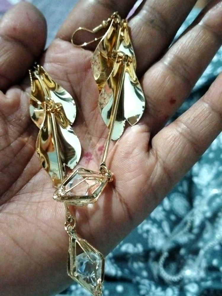 Long Golden Colour Earings