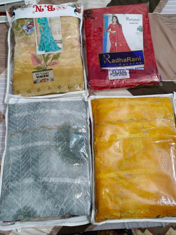 Bundle of 4 Sarees