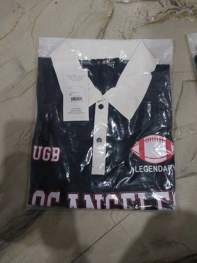 H&amp;M Graphic Rugby Style T-Shirt