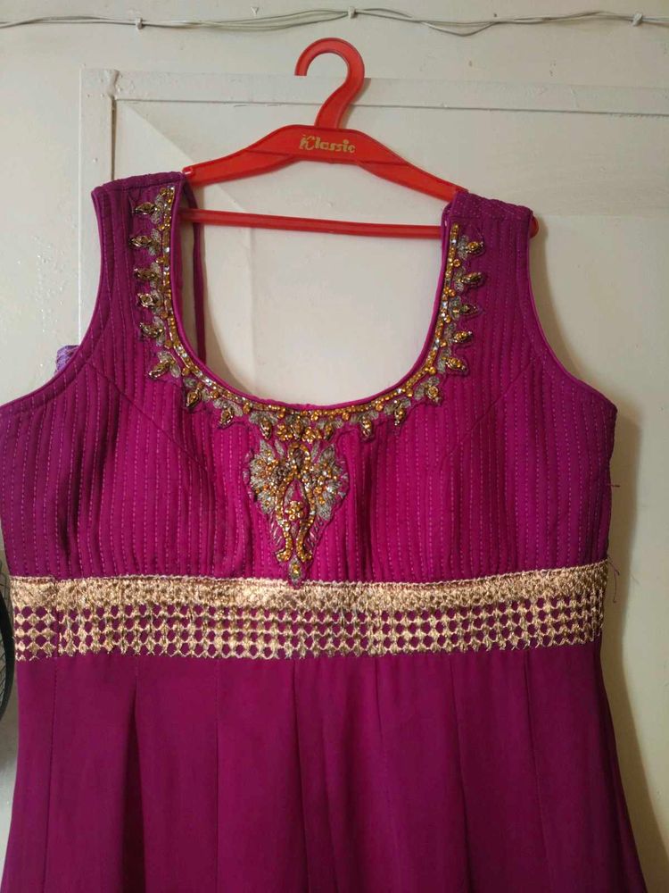 Ethnic gown with bottom