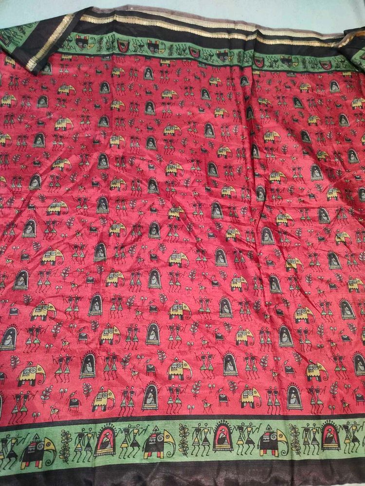 Vibrant Ethnic Fabric with Tribal Print