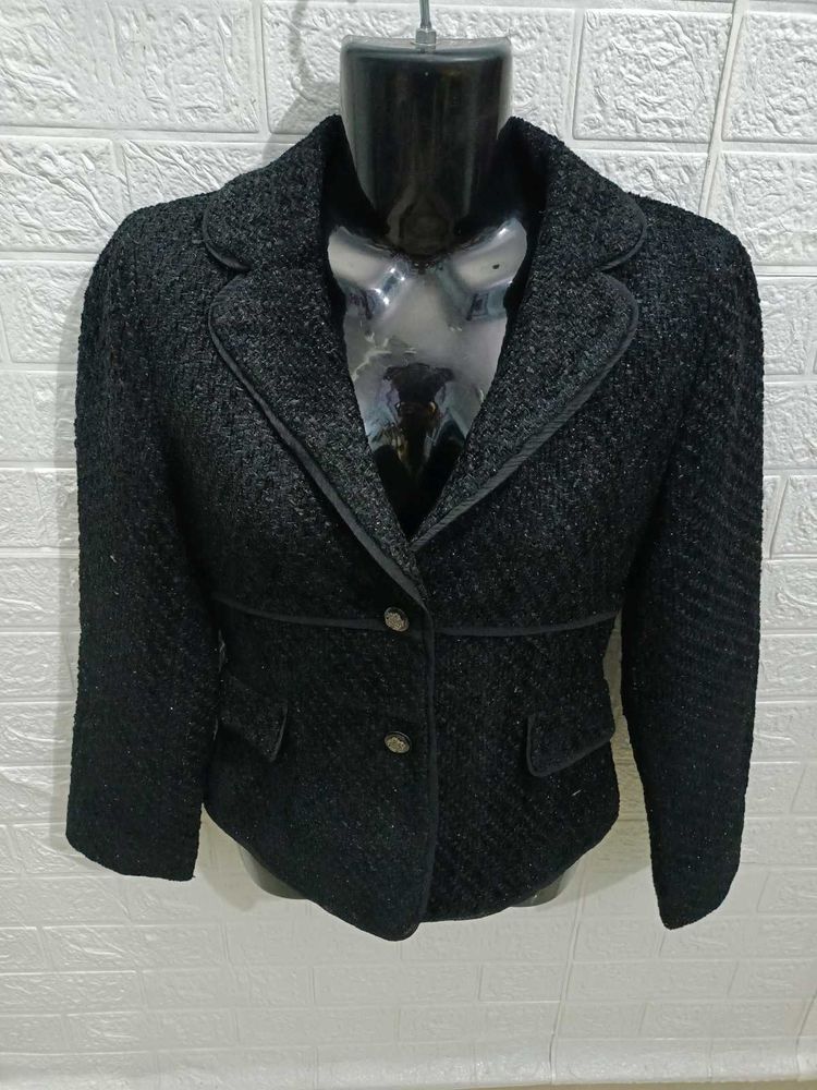 Fancy Glitter Polyster Jacket For All Season
