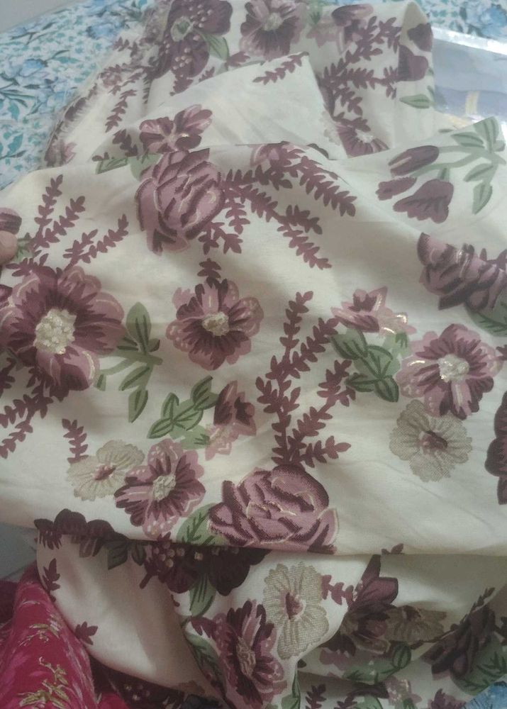 Floral Print Dress Material
