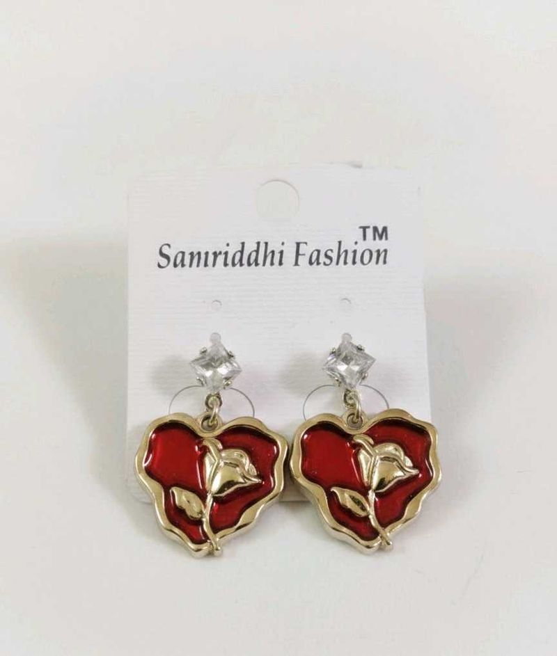 Samriddhi Fashion Heart &amp; Rose Earrings