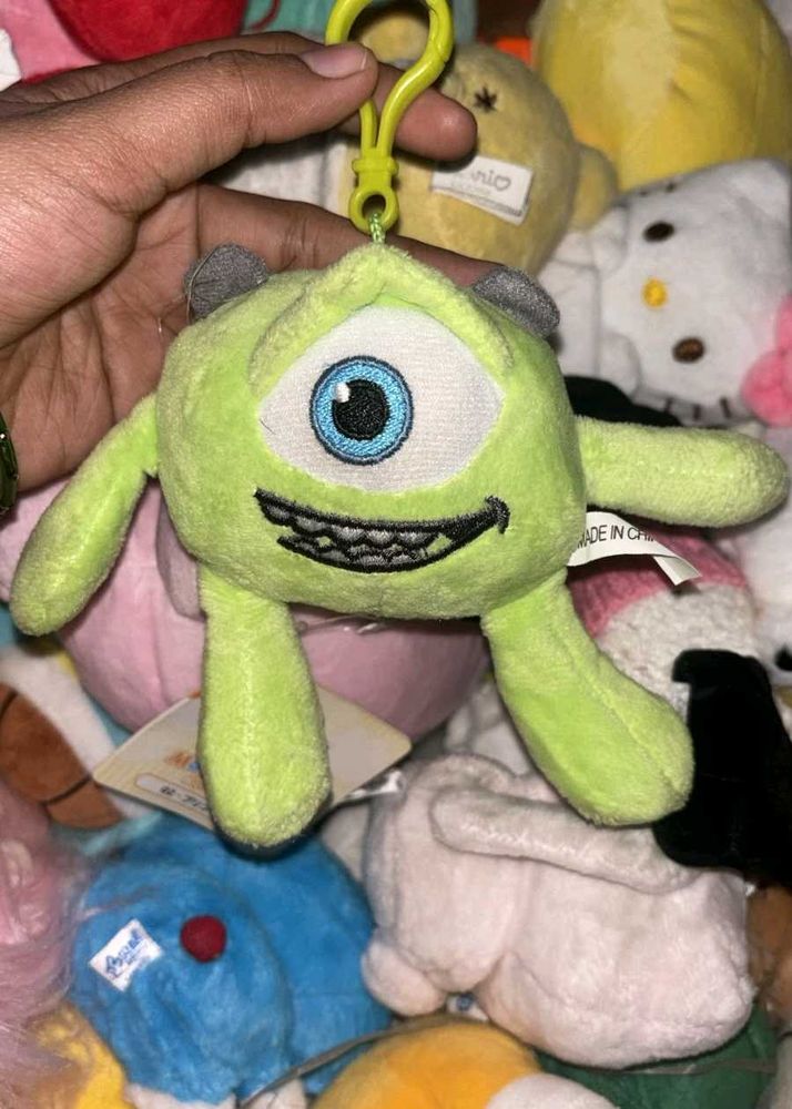 Mike Wazowski Plush Toy Keychain