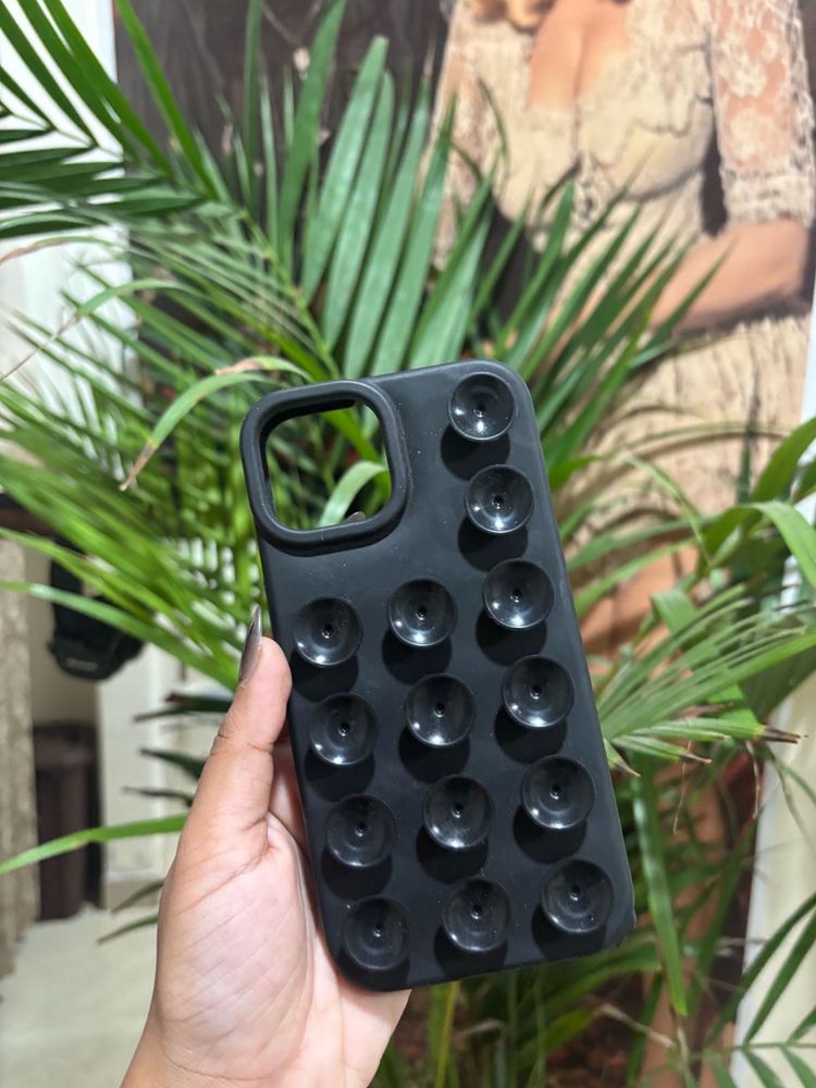 Black Suction Cup Phone Case