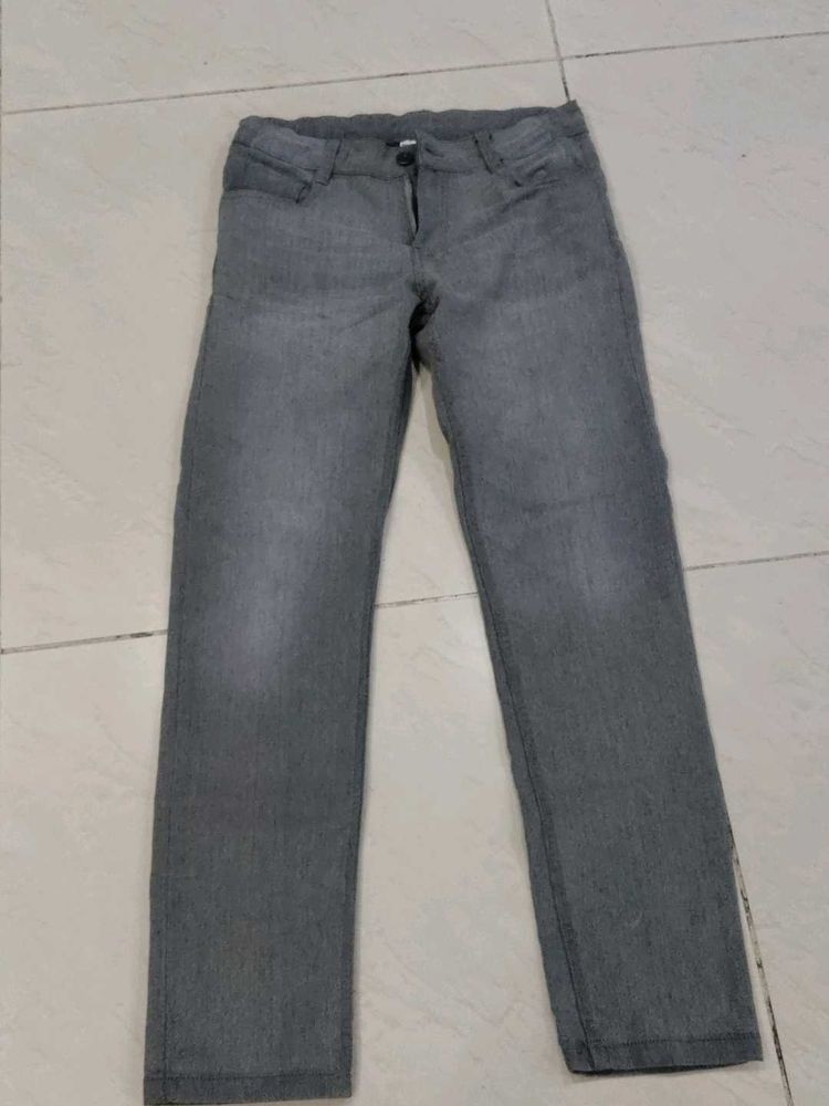 Classic Grey Denim Jeans