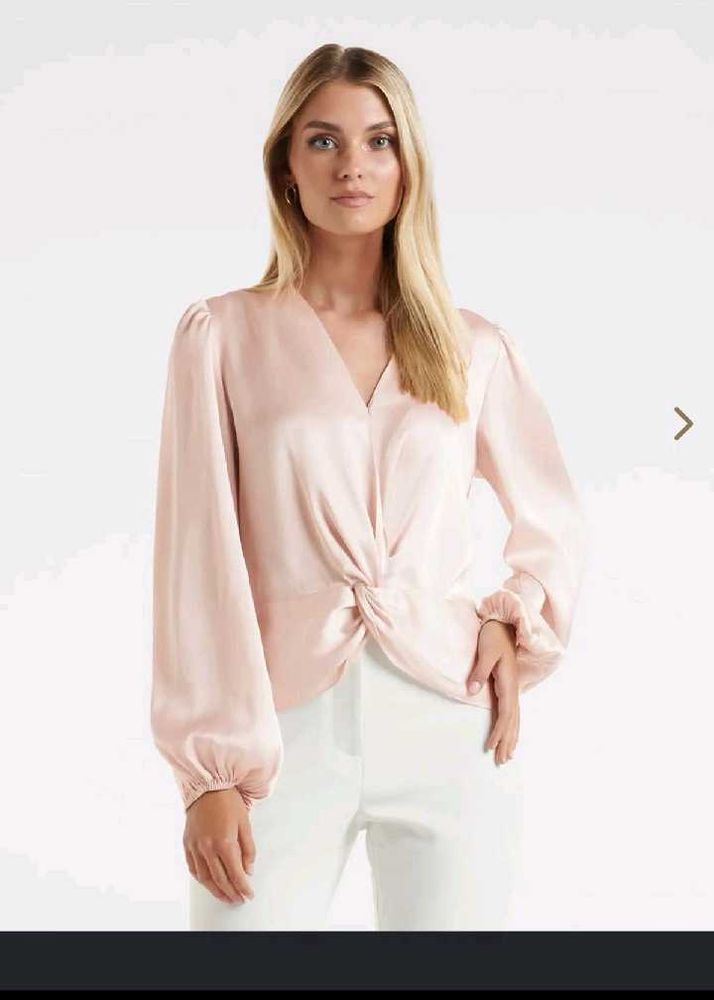 forever new satin shirt