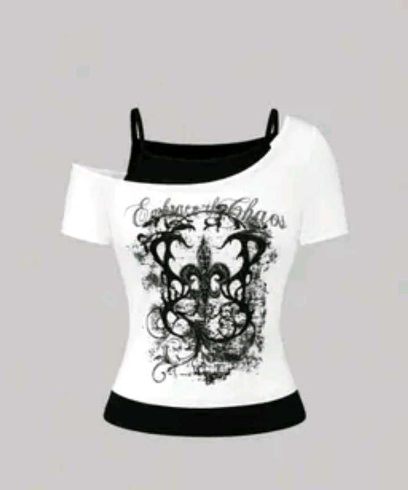Gothic Style Graphic T-Shirt