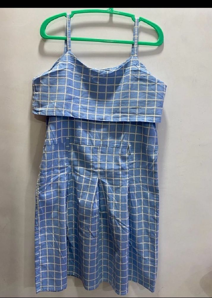 Blue Plaid Sundress