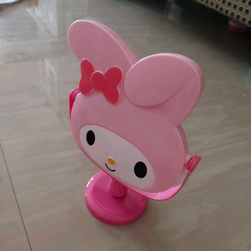 Cute Pink Bunny Makeup Mirror