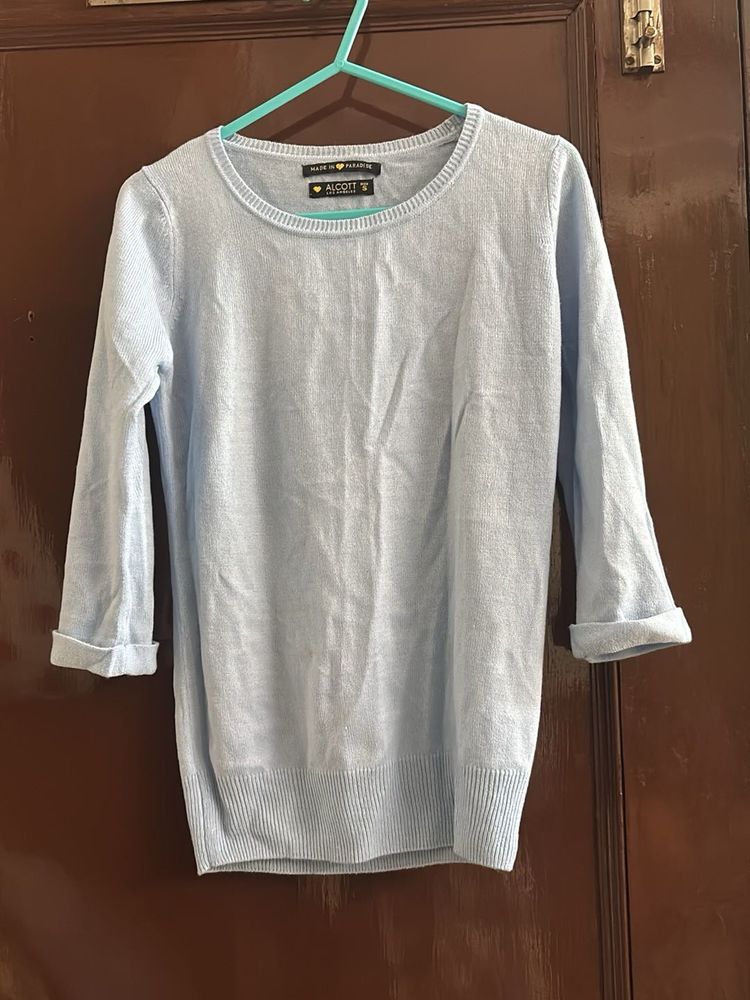 Light Blue Knit Sweater