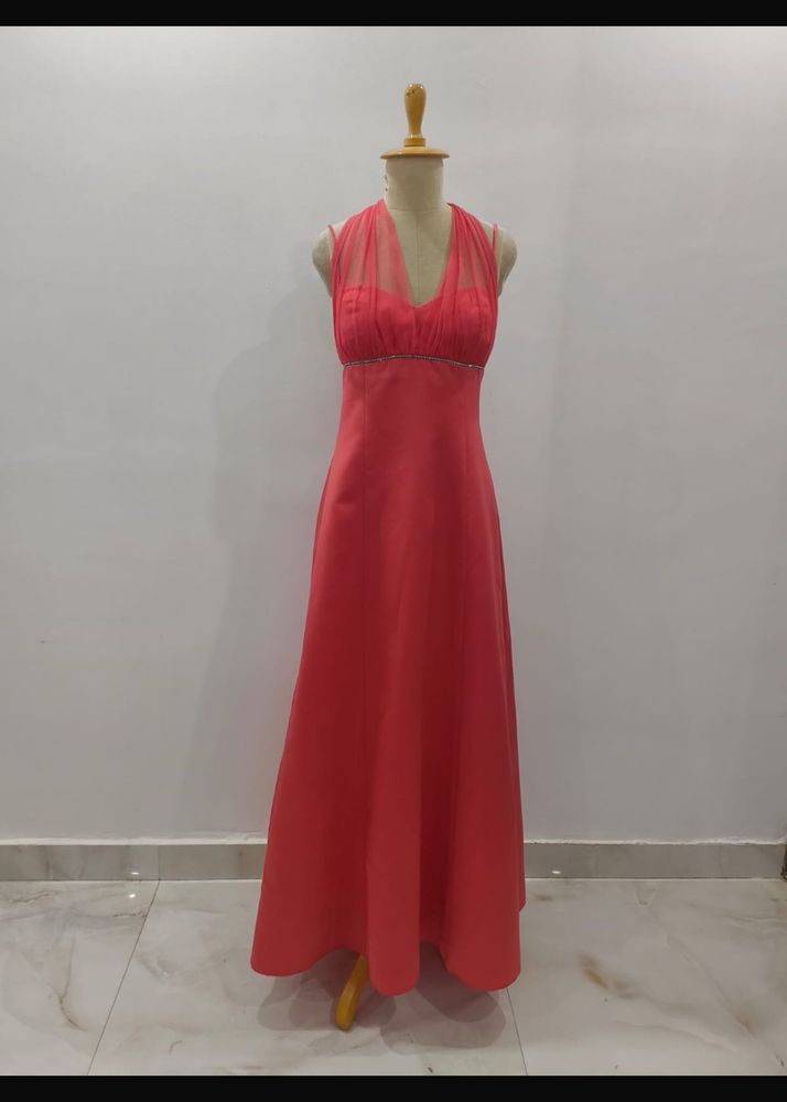Elegant Pink Maxi Dress( offers are accepted )