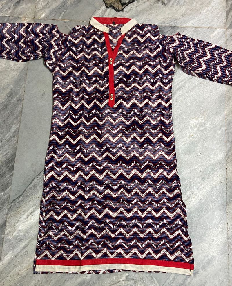 Chevron Print Kurta