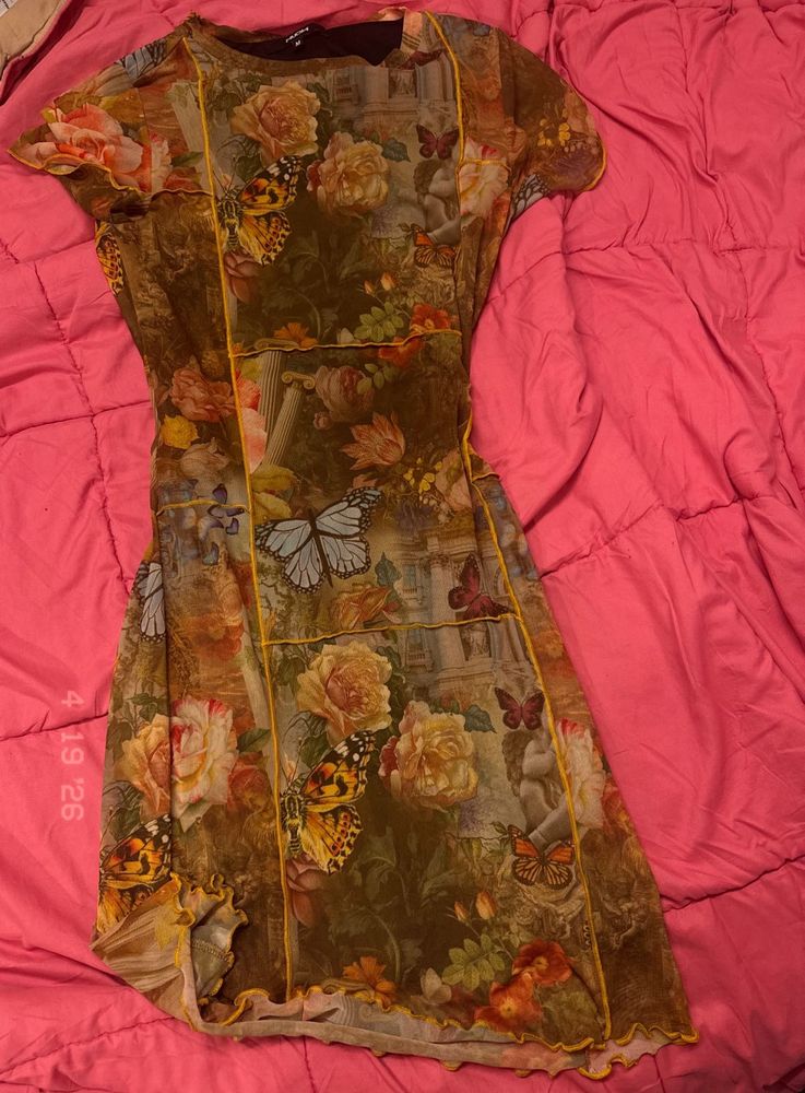 Vintage floral Butterfly Dress