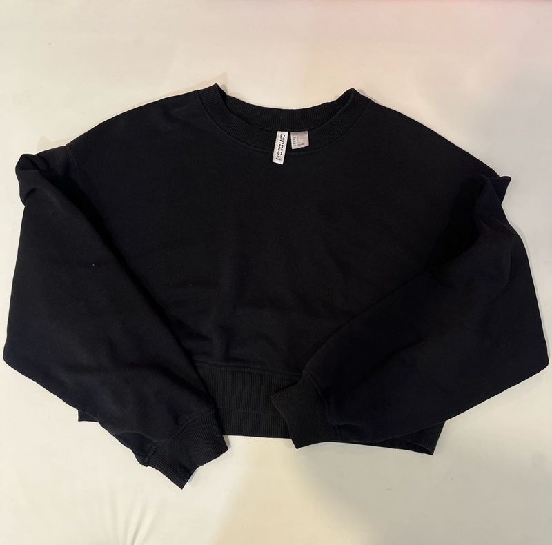 Cropped sweat-shirt