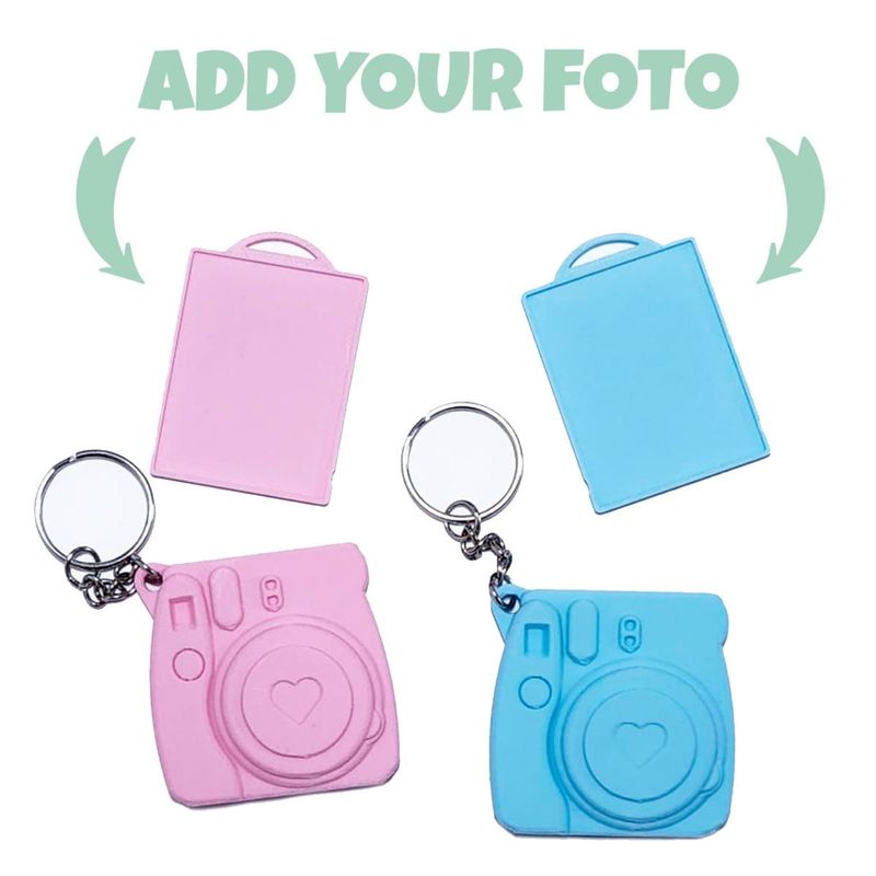 Mini Polaroid Camera Keychain – Bubblegum Pink