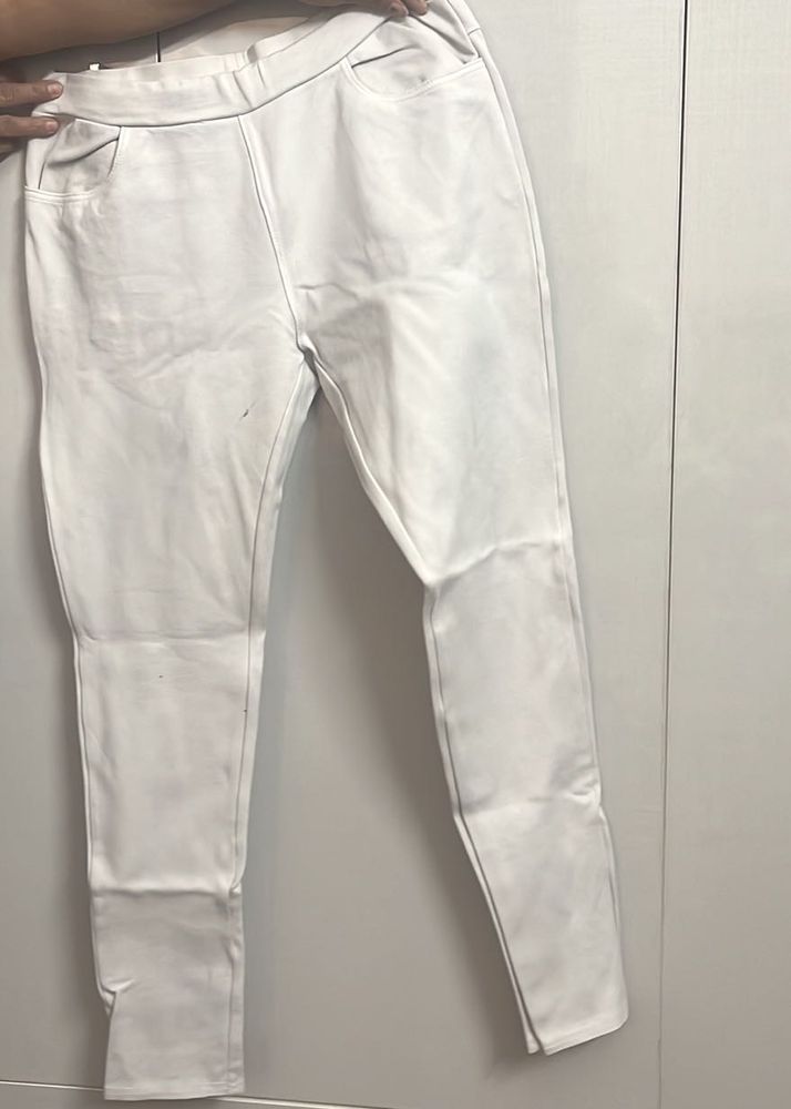 White Stretch Pants