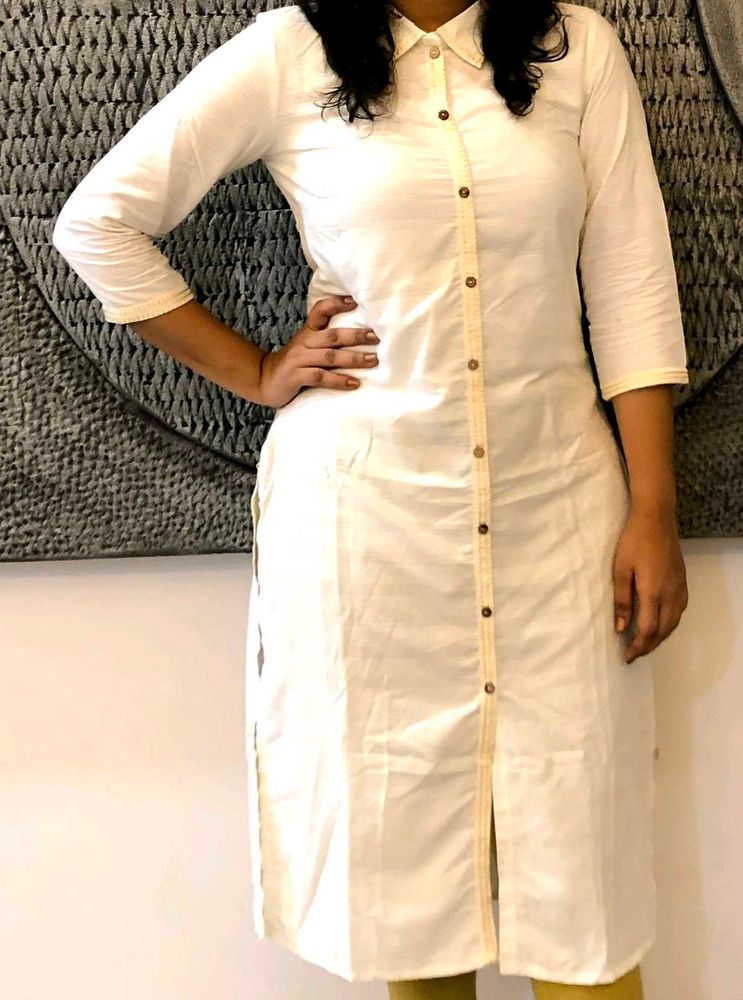 Elegant White Shirt Kurta