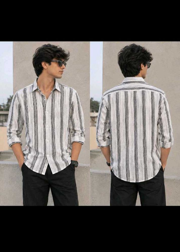 Men's Striped Casual Shirt