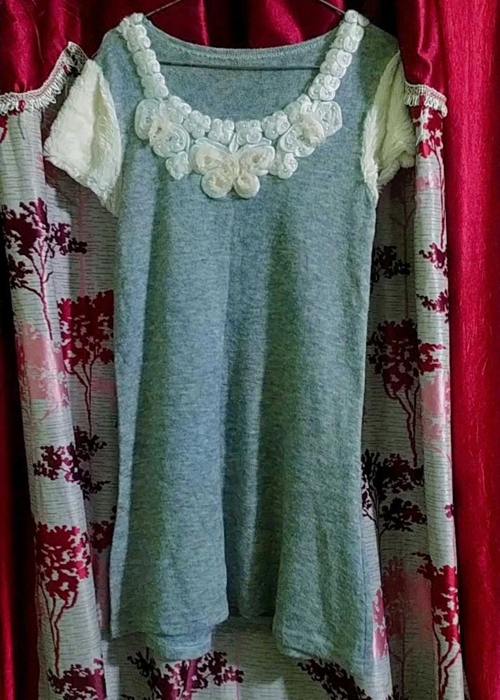 Cute Grey Casual Dress