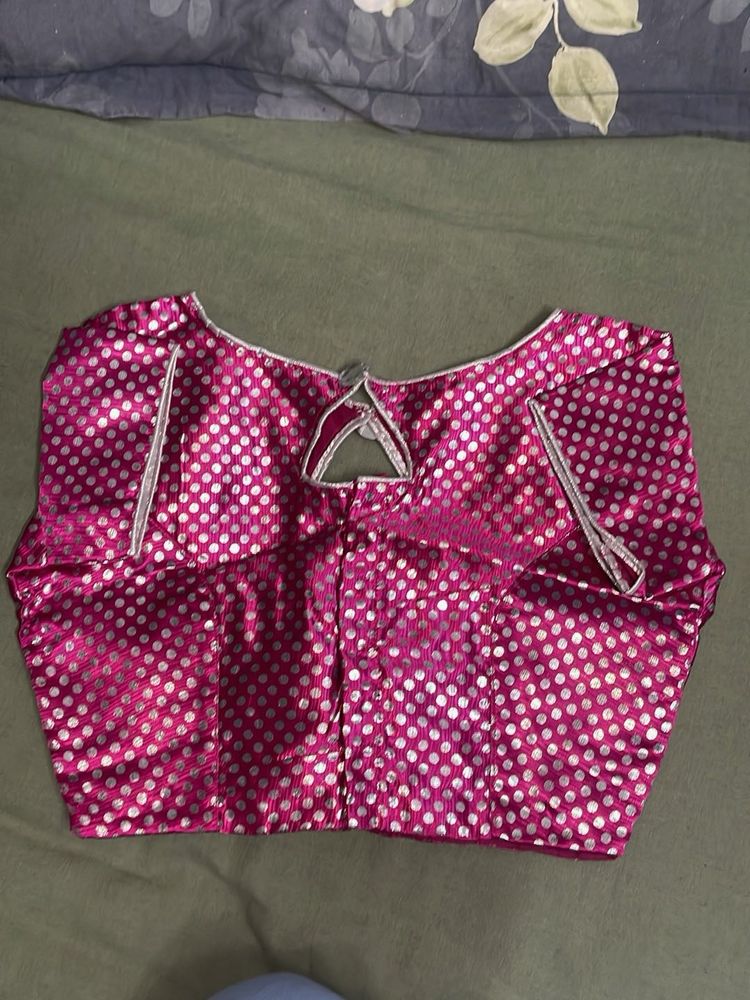 Pink Polka Dot Blouse (new)